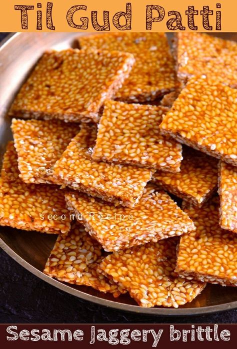 Sesame Seed Bars Recipe, Seed Bars Recipe, Papdi Recipe, Chikki Recipe, Sesame Brittle, Benefits Of Sesame Seeds, Seed Bars, Tiffin Recipe, Crush It