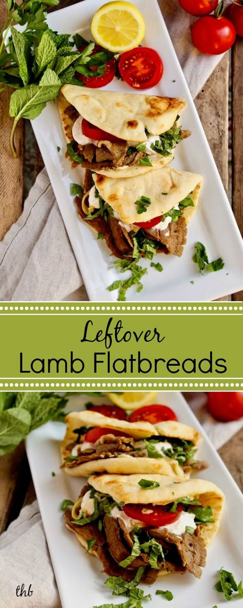 Leftover Lamb Chops, Lamb Sandwich Recipes, Lamb Leftover Recipes, Roasting Ideas, Lamb Flatbread Recipes, Lamb Leftovers, Lamb Flatbread, Leftover Lamb Recipes, Masala Seasoning