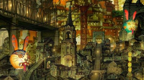 Arcane City, True Cross Academy, Cross Academy, Background Paint, Ghost City, Missed Opportunities, Urban Samurai, Japanese Mythology, Japanese Folklore