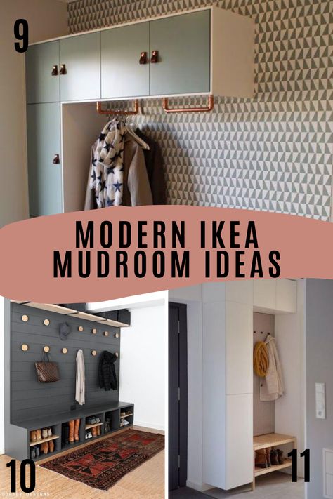 Ikea Mudroom Ideas, Ikea Mud Room, Ikea Mudroom, Pantry Closet Design, Small Mudroom Ideas, Functional Mudroom, Wall Mudroom, Ikea Entryway, Mudroom Remodel