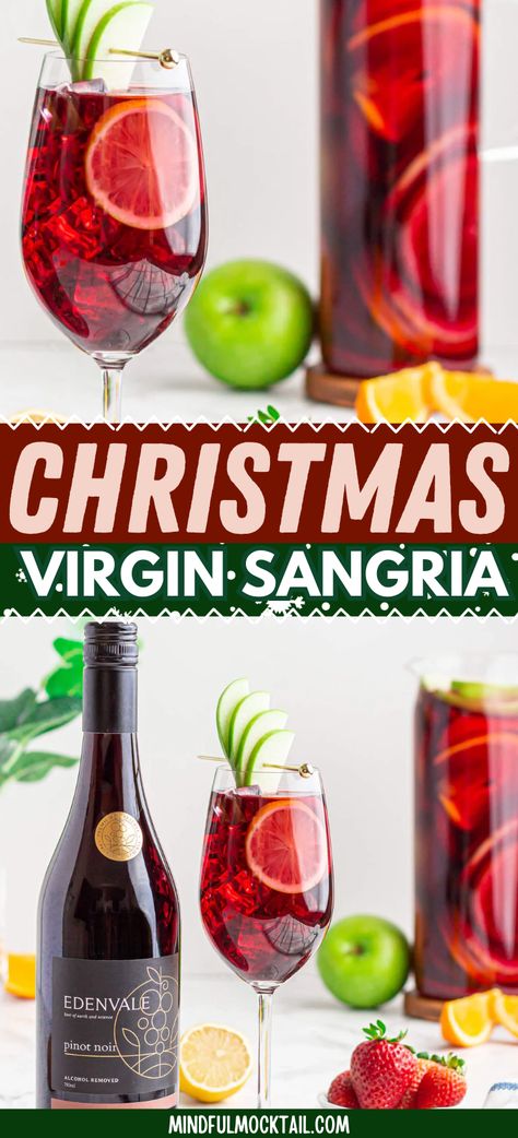 Pomegranate Drinks Non Alcoholic Juice, Non Alcoholic Shots Recipes, Nonalcoholic Sangria Recipes, Non Alcoholic Mead, Christmas Sangria Non Alcoholic, Non Alcohol Sangria, Mock Sangria Non Alcoholic, Alcohol Free Sangria Recipes, Mocktail Sangria Non Alcoholic