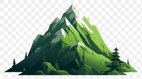 Mountain Png Nature, Green Mountain Aesthetic, Mountain Clip Art, Mountain Cartoon, Png Landscape, Mountain Png, Mountain Vector, Mountain Clipart, Vector Mountain