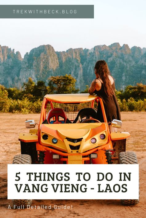 Vang Vieng is a party town, but there are many other things you do here besides party! Here are 5 things I did with my couple days exploring here. Blue Lagoon 2, Vang Vieng, Vientiane, Airport Security, Luang Prabang, Swimming Holes, Dune Buggy, Group Tours, Travel Alone