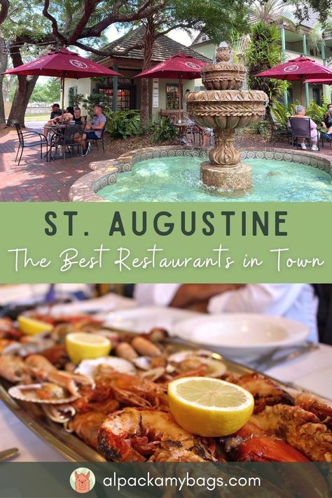 17 Best Restaurants in St Augustine Beach Vacations In The Us, St Augustine Florida Restaurants, St Augustine Restaurants, East Coast Beach, Florida Vacation Spots, Puerto Rico Vacation, Florida Travel Guide, Vacations In The Us, Best Seafood Restaurant