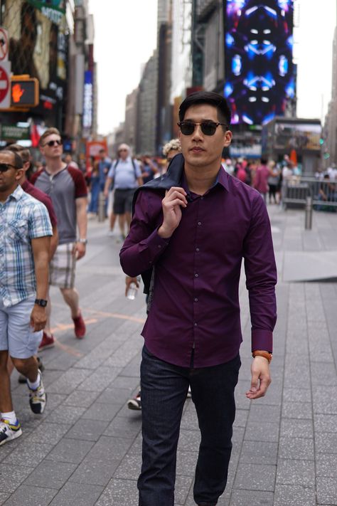 Casual Purple Outfit Men, Violet Shirt Outfit Men, Mens Purple Outfit, Mens Fashion Purple, Men Purple Outfit, Purple Shirt Outfit Men Casual, Purple Shirt Outfit Men, Purple Men Outfit, Purple Mens Outfits