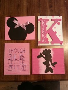 Minnie Mouse Room Decor Ideas, Mini Mouse Nursery Ideas, Minnie Mouse Toddler Room, Minnie Mouse Crafts, Minnie Mouse Bedroom Ideas, Minnie Mouse Canvas, Minnie Mouse Room Decor, Minnie Mouse Nursery, Minnie Mouse Bedroom