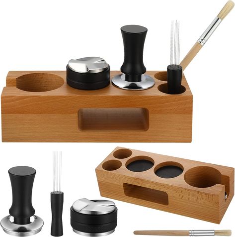 Breville Espresso, Espresso Tamper, Coffee Desk, Coffee Stirrers, Coffee Tamper, Home Coffee Bar, Bar Home, Coffee Powder, Coffee Station