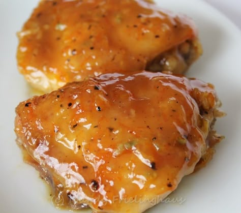 Marmalade Chicken  - I made this using Hot Pepper Jelly instead of orange marmalade .. because I like spicy more than sweet flavors. Orange Marmalade Chicken, Marmalade Chicken, Orange Marmalade Recipe, Chicken Breasts Recipe, Hot Pepper Jelly, Orange Baking, Orange Marmalade, Pepper Jelly, Turkey Dishes