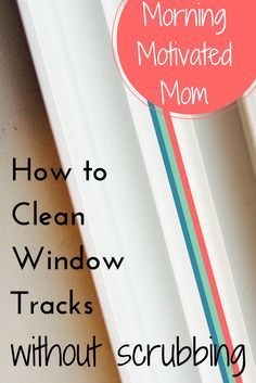 How to clean window tracks without scrubbing...I have not cleaned the tracks in 3.5 years & I didn't have to scrub. This is no longer a tedious chore! via hometalk Daily Cleaning Routine, Cleaning Window Tracks, Clean Window, Cleaning Painted Walls, Window Sills, Routine Tips, Deep Cleaning Tips, Household Cleaning Tips, Daily Cleaning