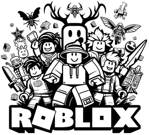 Roblox Coloring Pages - 40 New Fan Coloring Sheets Roblox Colouring Pages, Roblox Coloring Pages Free Printable, Roblox Coloring Pages, Roblox Coloring, Kids Book Storage, Fnaf Coloring Pages, Roblox Birthday, Kids Coloring Pages, Unique Coloring Pages