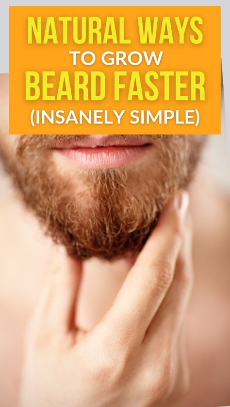 Grow beard faster Facial Hair Growth For Men, How To Grow Beard Faster Natural, How To Grow Beard Faster, Beard Growth Tips How To Grow, Long Hair Growing Tips, Grow Beard Faster, Beard Growth Tips, Growing Facial Hair, Facial Hair Growth