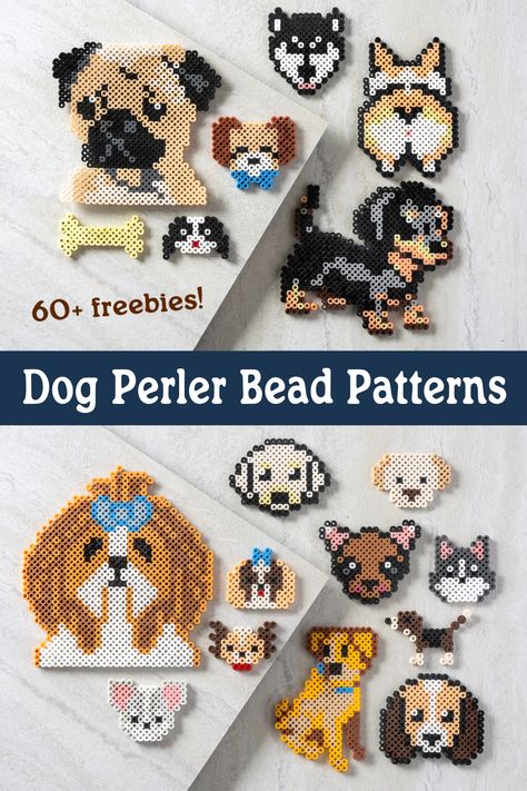 Hedgehog Perler Beads Pattern, Dog Fuse Beads, Puppy Perler Bead Patterns, Perler Bead Patterns Printable, Cloud Perler Beads, Perler Bead Dog Patterns, Perler Bead Tic Tac Toe, Perler Bead People, Perler Bead Patterns Animals