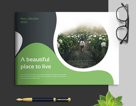 Nature Brochure, Photoshop Layout, Recycling Furniture, Catalog Cover Design, Furniture Portfolio, Minimalist Template, Brochure Design Creative, Pamphlet Design, Graphic Design Brochure