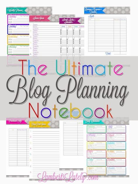 Everything printable you could need to keep your blog organized...all free printables! Planning Notebook, Blog Organization, Blog Planning, Blog Planner, Blog Social Media, Bullet Journaling, Blog Traffic, Blogging For Beginners, Blog Tips