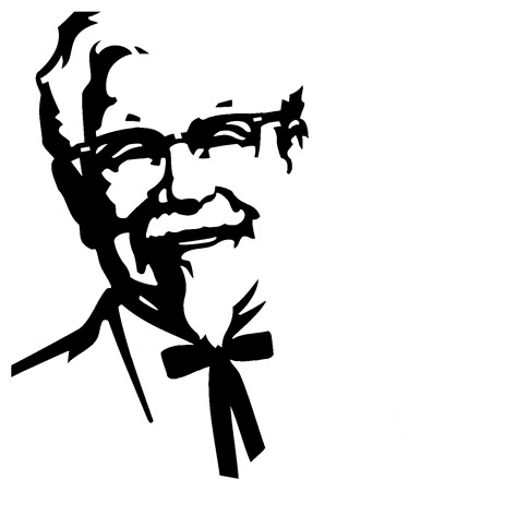 Colonel Sanders stencil template Spray Paint Stencils, Cool Stencils, Face Stencils, Drawing Stencils, Free Stencils, Stencil Templates, Silhouette Stencil, Scroll Saw Patterns, Daft Punk