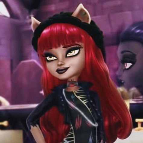 Howleen Wolf Icon, Pfp Red Hair, Monster High Halloween Costumes, Wolf Icon, Red Hair Cartoon, Monster High Halloween, Monster High Costume, Howleen Wolf, Monster H