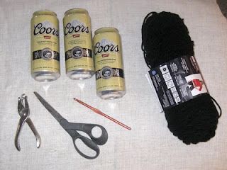 Mermaid Palace, Beer Can Hat, Crochet Beer, Soda Can Crafts, Beer Hat, Aluminum Can Crafts, Crochet Slippers Free Pattern, Tin Can Crafts, Crochet Hat Free