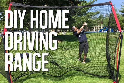 Chances are you've already read our uber-popular article on how to build a home golf simulator for under $2,000, but now the weather is finally warming up and it's time to move your practice sessions… Diy Golf Net, Home Golf Simulator, Build Your Own Home, Golf Practice Net, Golf Chipping Tips, Golf Driving Range, Golf Etiquette, Golf Net, Golf Range