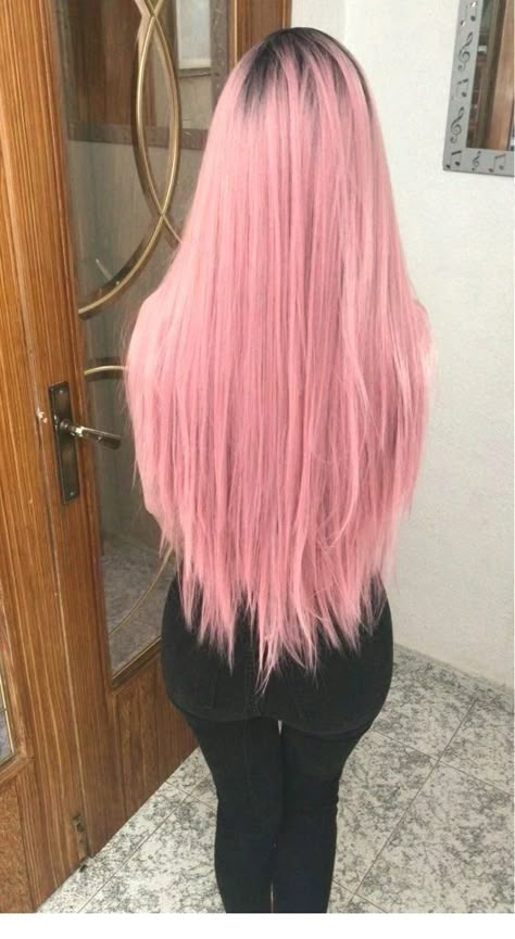 Brown Ombre Hair Color, Pink Hair Ideas, Best Ombre Hair, Long Pink Hair, Brown Ombre Hair, Pastel Pink Hair, Hair Color Pastel, Ombre Hair Color, Rose Pastel