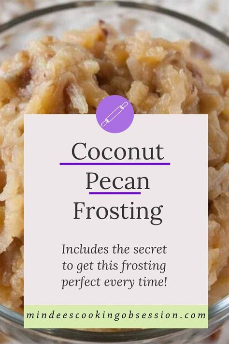 German Chocolate Cake Frosting, German Chocolate Frosting, Chocolate Cake Frosting, Pecan Frosting, Fancy Desserts Recipes, Coconut Pecan Frosting, Butter Pecan Cake, Coconut Frosting, Coconut Pecan