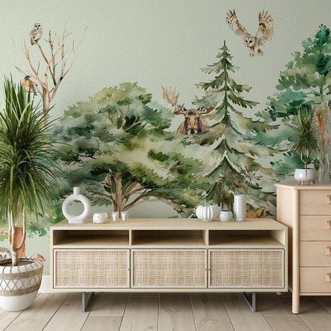 Skogsliv! ❤️ #kullastintan #skräddarsyddatapeter #måttbeställt #tapeter #inredningsdetaljer Rainforest Trees, Wallpaper Companies, Forest Wallpaper, Wallpaper Size, Dream Spaces, New Wallpaper, Textured Wallpaper, Traditional Wallpaper, Custom Wallpaper