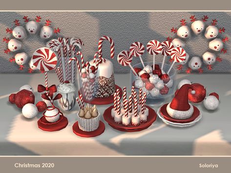 Christmas 2020, The Sims Resource, Sims Resource, The Sims 4, The Sims, Sims 4, Christmas Decorations, Candy, Christmas