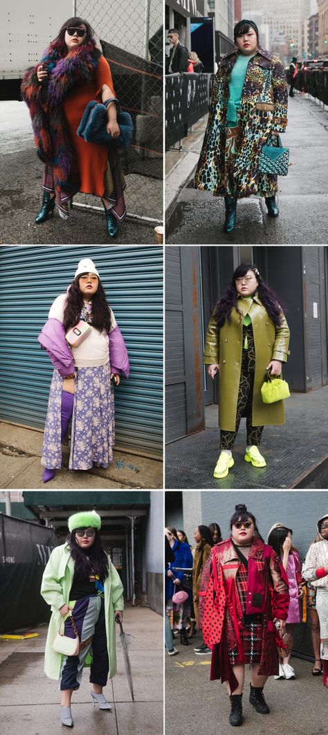 Plus Size Grunge Fashion, Plus Size Street Wear, Plus Size Runway, Fashion Week Outfit, Look Plus Size, Nyfw Street Style, Fashion Forecasting, Power Dressing, Street Style Winter