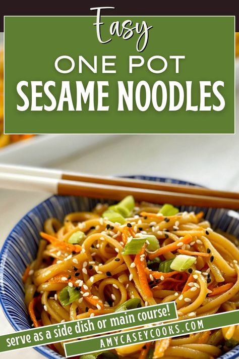 Whether you're a fan of Asian-inspired dishes or simply love a good bowl of noodles, these Garlic Sesame Noodles are sure to become a staple in your kitchen. They're savory, salty and sweet and so easy to make. You can stir in shredded zucchini, peas, bean sprouts, tofu or cooked chicken too. Garlic Sesame Noodles, Bowl Of Noodles, Flaked Salmon, Sesame Noodles, Garlic Noodles, Asian Inspired Dishes, Asian Noodles, Shredded Zucchini, Chili Garlic Sauce