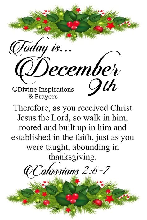 December Greetings, December Prayers, Christmas Scriptures, December Blessings, December Inspiration, Hello December Images, Divine Inspiration And Prayers, December Scriptures, Advent Prayers