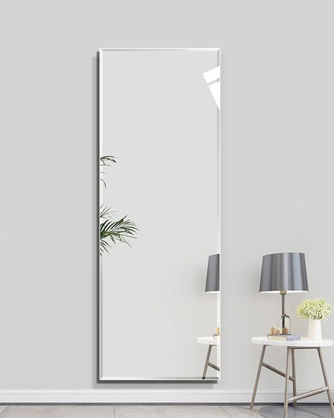 Foyer Full Length Mirror, Wall Mounted Mirror Bedrooms, Full Mirror Wall, White Mirror Bedroom, White Full Length Mirror, Framed Floor Mirror, Swatch Board, Foyer Mirror, Wall Mirror Decor Living Room