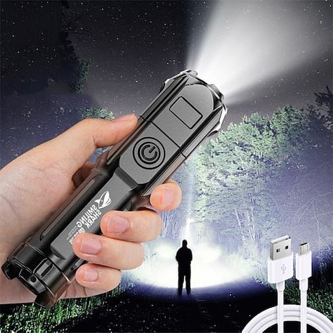 Rechargeable Flashlight, Light Flashlight, Night Fishing, Tactical Flashlight, Flash Light, Emergency Lighting, Led Flashlight, Hawkeye, Led Night Light