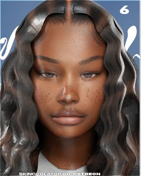 MODEL 6 | SKINCCREATOR Sims 4 Cc Skin Accessories, Sims Black Skin Cc, Concealer Sims 4 Cc, Sims 4 No Eyebrows, Faces Cc Sims 4, Sims Face Cc Free, Sims 4 Cc Black Makeup, Blasian Sims 4 Cc, Sims 4 Cc Free Downloads Skin