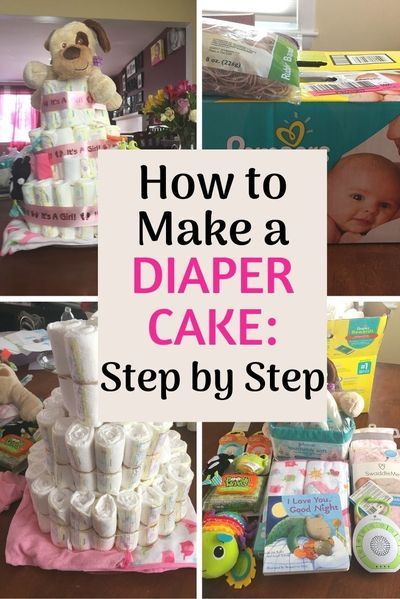 A diaper cake is the perfect baby or baby shower gift for a new mom.  Use this step by step guide on how to make a diaper cake to put together this special gift yourself! #diapercake #babyshowergift #baby #babygift Baby Shower Gifts To Make, Creative Baby Shower Gifts, Baby Shower Girl Diy, Diy Diaper Cake, Cake Boy, Diaper Cake Ideas, Diaper Cake Boy, Creative Baby Shower