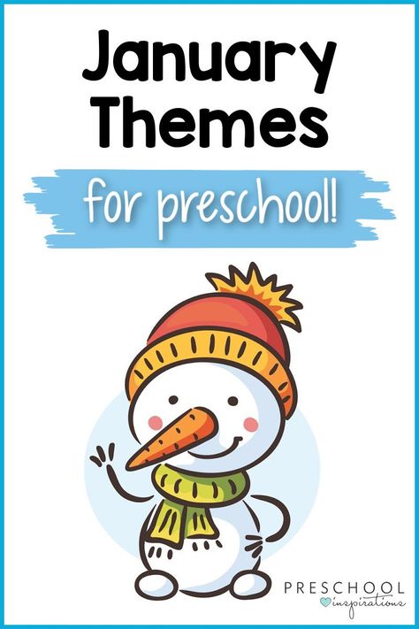 January preschool themes to help you get back into the rhythm of the school year! There are tons of great theme ideas to choose from, like winter theme, arctic animals theme, pets theme, space theme, and snowman theme! Plus grab lesson plans, crafts, and hands-on learning activities for each theme. January Preschool Lessons, Seasonal Preschool Themes, January Storytime Ideas, Preschool Themes For January, Winter Stories For Preschool, Prek January Themes, January Lesson Plan Themes, January Activities For Kids Lesson Plans, January Themes Preschool