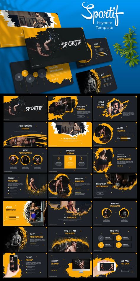 Sports Presentation, Athlete Nutrition, Sports Templates, Slides Design, Presentation Layout, Presentation Slides Templates, Slides Template, Keynote Presentation, Presentation Slides