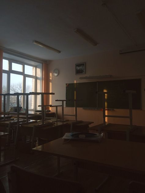 #school Gloomy School Aesthetic, School Nostalgia Aesthetic, Dark School Morning, Early School Morning Aesthetic, Vintage School Aesthetic, Dark School Aesthetic, School Morning Aesthetic, Early School Morning, Dark Classroom