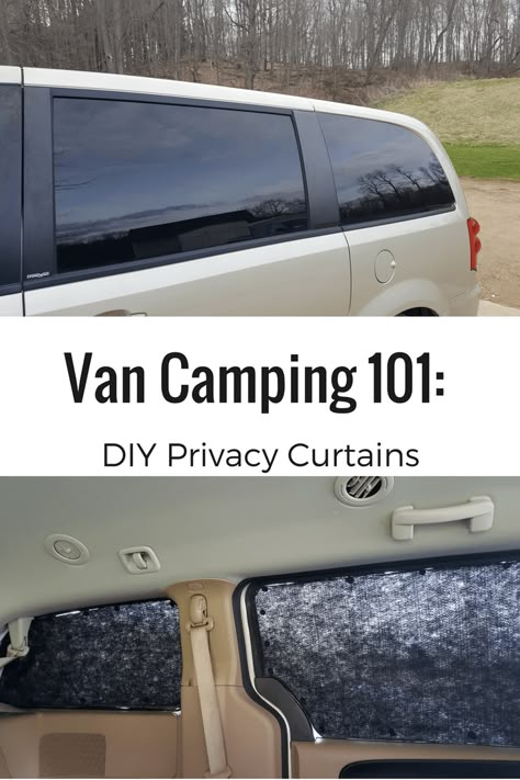 Improve your van camping experience with these easy, DIY privacy curtains. Camping Hacks With Kids, Astuces Camping-car, Zelt Camping, Camping Bedarf, Auto Camping, Minivan Camping, Camping Diy, Suv Camping, Camping 101