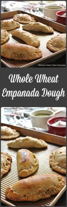 Whole Wheat Empanada Dough is a recipe you want in your backpocket! Stuff this dough with chicken, beef, veggies - even scrambled eggs. Made for baking instead of frying, this dough is a healthy alternative for dinner. Super easy, make totally in the food processor. Get the recipe at www.wholefoodrealfamilies.com. Beef Food Recipes, Empanada Dough, Healthy Recipes Easy, Baking Breads, Empanadas Dough, Wheat Recipes, Easy Pork, Dough Recipe, Food Processor