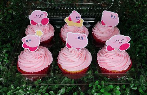 Kirby Bday Party, Kirby Themed Party, Kirby Party Favors, Kirby Themed Birthday, Kirby Party Ideas, Kirby Cake Ideas, Kirby Party Decorations, Kirby Birthday Party Ideas, Kirby Birthday Cake