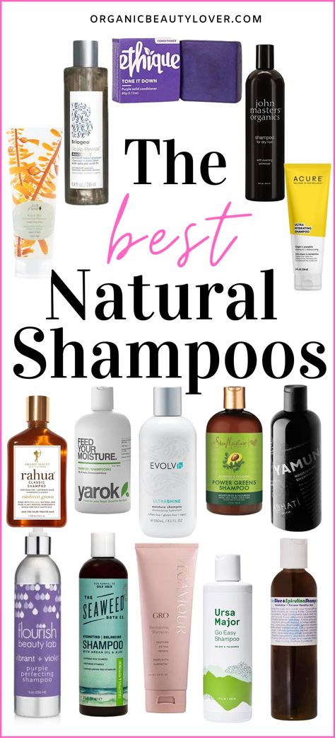 Best Natural Shampoo And Conditioner, Best All Natural Shampoo And Conditioner, Shampoo Recommendations, Best Organic Shampoo, Clean Shampoo Brands, Non Toxic Shampoo, Best Non Toxic Shampoo, Shampoo For Wavy Hair, Organic Shampoo And Conditioner