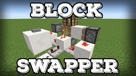 Block Swapper - Quick and Easy - Redstone Creations - Redstone ... Minecraft Redstone Tutorial, Redstone Creations, Minecraft Redstone Creations, Minecraft Templates, Minecraft Building Guide, Mine Minecraft, Minecraft Redstone, Minecraft Banner Designs, Minecraft Banners