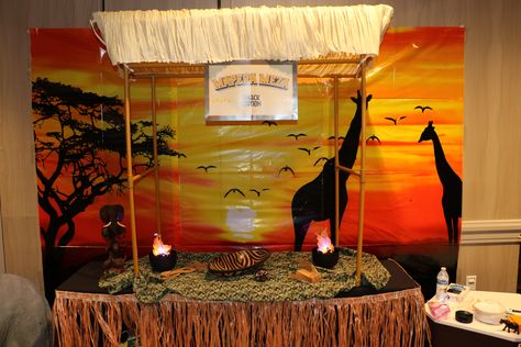 Safari Vbs, Kingdom Vbs, Vbs Decorations, Snack Station, Vacation Bible School, Bible School, Tanzania, Open House, Close Up