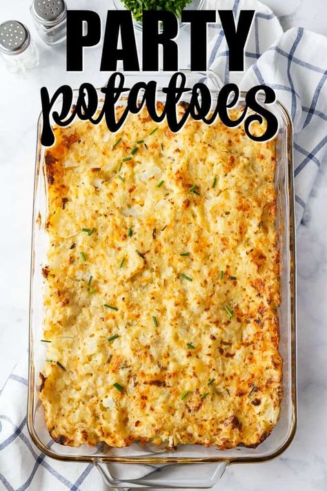 Side Dishes Party, Potato Side Dishes Easy, Party Potatoes, Party Side Dishes, Simply Stacie, Potato Recipes Side Dishes, Potatoe Casserole Recipes, Potluck Dishes, Easy Side Dish