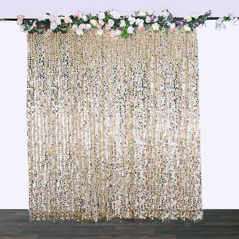 Bridal Table Ideas, Curtains Backdrop, Fancy Curtains, Photography Booth, Sequin Curtains, Sage Blush, Curtains Rods, Pipe And Drape Backdrop, Backdrop Curtains