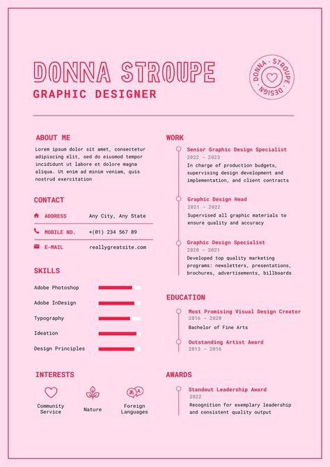 Fashion Cv Layout, Fashion Cv Template, Creative Cv Layout, Cv 2023 Design, Creative Cvs Design, Creative Cover Letter Design, Creative Resume Design Layout, Aesthetic Resume Design, Fun Resume Design