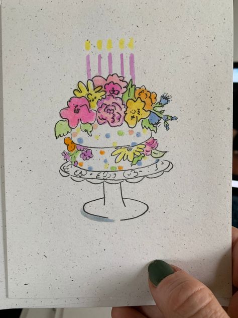 🎨🌟 Handmade Watercolor Birthday Card - A Splash of Joy! 🌟🎨 Wish them a happy birthday with one of three birthday cards! All colors can be customized to your wishes and the cards are blank on the inside or send me a message for a custom message to be added inside.  Design number 1) loads of candles and sparkles.  2) vintage floral (with three candles) 3) spring flower cake 4) happy birthday poppies When you make a purchase, make sure to message me, your choice!  Celebrate birthdays in style with our one-of-a-kind handmade watercolor birthday card! Each card is a vibrant masterpiece, featuring a unique blend of colorful swirls and delicate brushstrokes that capture the essence of joy and festivity. Whether it's for a loved one or a special friend, this card adds a personal touch to their Homemade Birthday Cards Pop Up, Personal Birthday Cards, Digital Art Birthday Card, Birthday Craft For Best Friend, Happy Birthday Mom From Daughter Cards, Big Sister Cards Handmade, Happy Birthday Gift Card Ideas, Diy Happy Birthday Cards Friends, Doodles For Birthday Cards