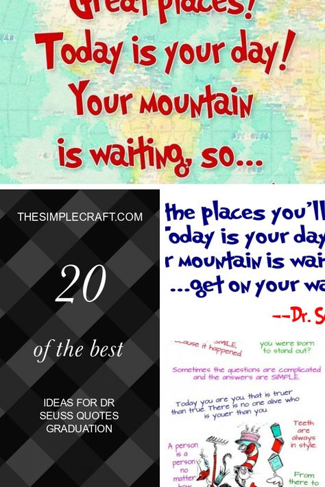 Dr Suess Graduation Quotes, Dr Seuss Graduation Quotes, Dr Suess Graduation, Graduation Day Quotes, Best Dr Seuss Quotes, College Graduation Quotes, Sunday Captions, High School Graduation Quotes, Crafts Quotes