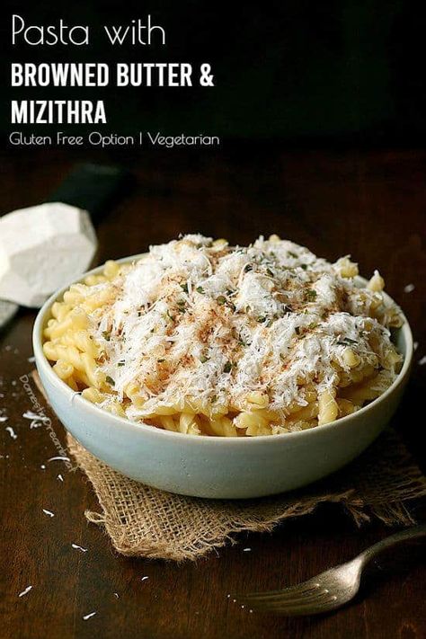 At only 4 ingredients and only 15 minutes to make, Pasta with Mizithra Cheese and Browned Butter is the deliciously simple meal that will become your family's next staple. Mizithra Cheese, Kinds Of Pasta, Homemade Hamburger Buns, How To Make Hamburgers, Make Pasta, Homemade Hamburger, Pizza And Pasta, Homemade Hamburgers, Browned Butter