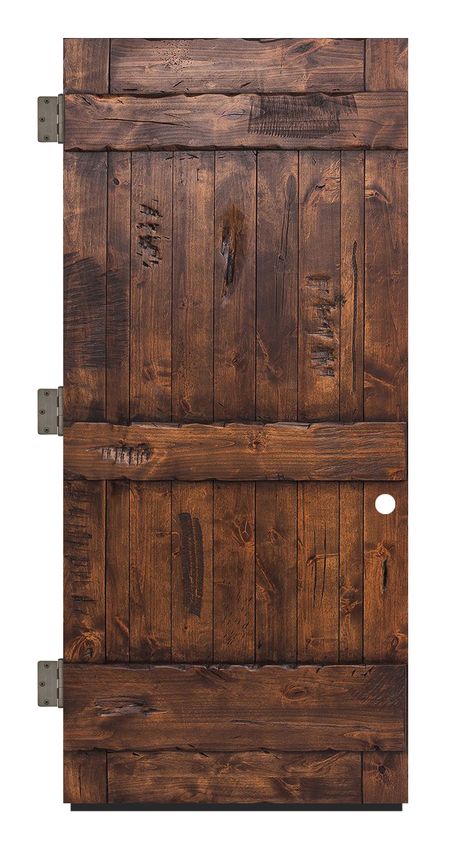 Solid Wood Front Door Rustic, Rustic Wood Interior Doors, Wooden Outside Door, Cabin Doors Exterior, Wood Slat Front Door, Diy Exterior Door, Wood Doors Exterior, Exterior Wooden Doors, Rustic Farmhouse Front Door