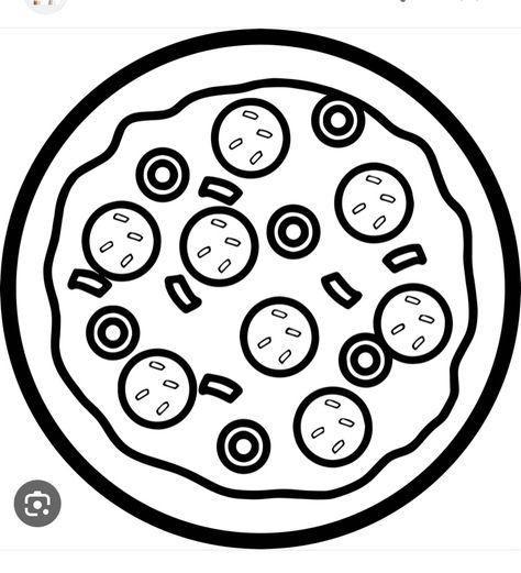 Circle Pizza, Pizza Coloring Page, Whale Coloring Pages, Cute Pizza, Printable Cute, Coloring Pages For Boys, Bear Valentines, Cartoon Coloring Pages, Good Cartoons